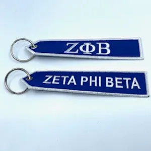 Zeta Phi Beta Key Chain Tag